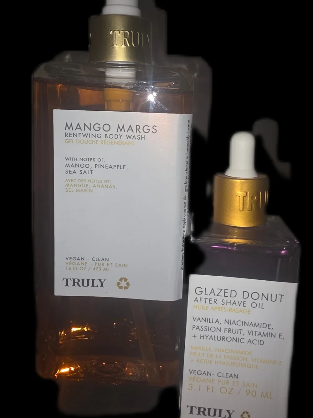 TRULY Mango Margs & Glazed Donut Duo — Orange and Purple Accents